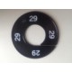 Maatring 9cm zwart/wit 29 